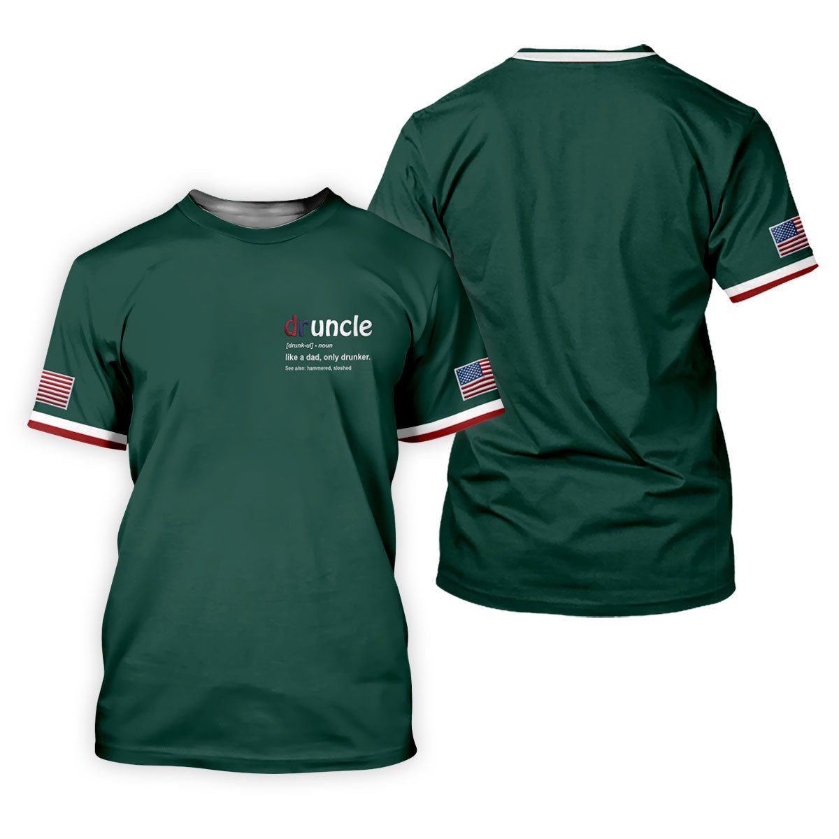 Druncle Like A Dad Only Drunker Father's Day Golf Shirt, Men's Funny Golf Shirts, Golf Gift For Dad