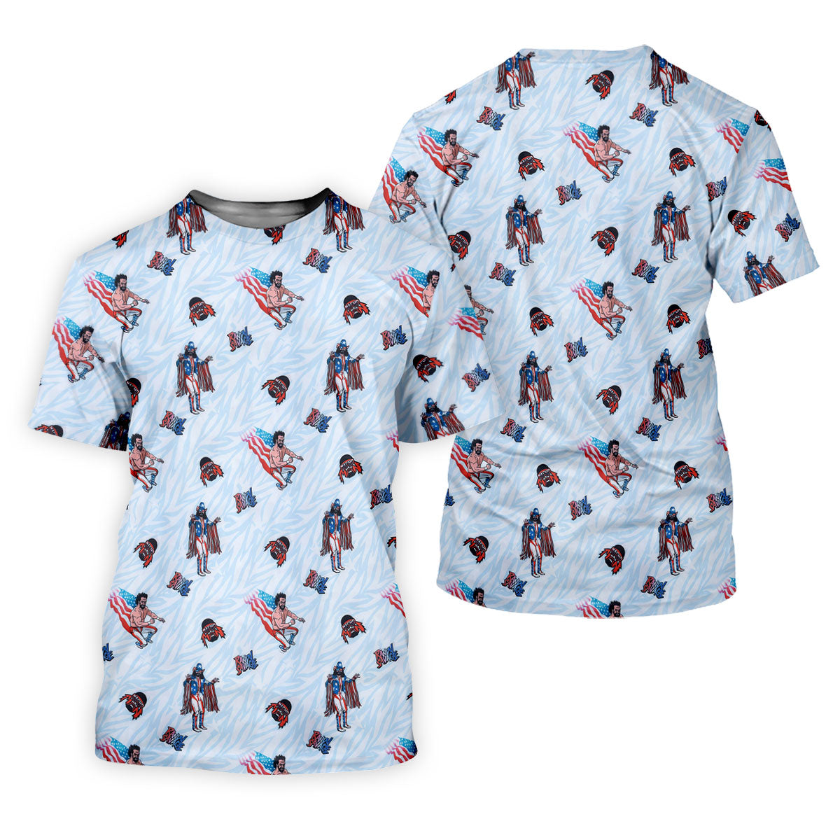 Randy Savage Patriotic Golf Shirt, Macho Man Golf Polo, Mens Golf Apparel
