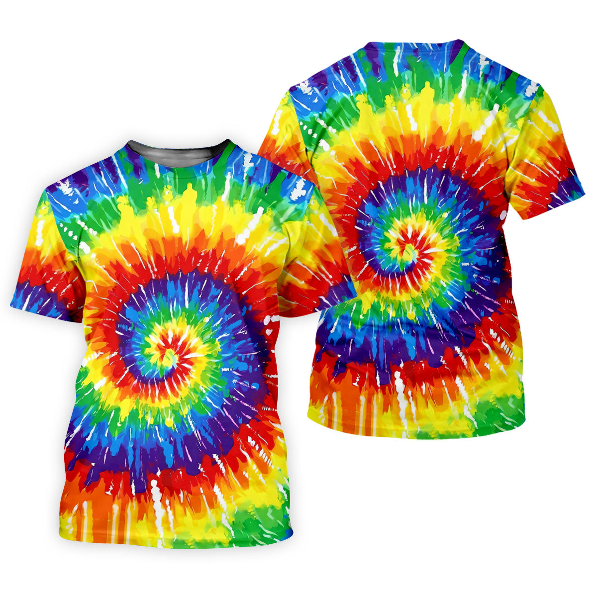 LGBT Rainbow Tie-Dye Ladies Golf Tops, Pride Month Celebrate Golf Shirt For Women