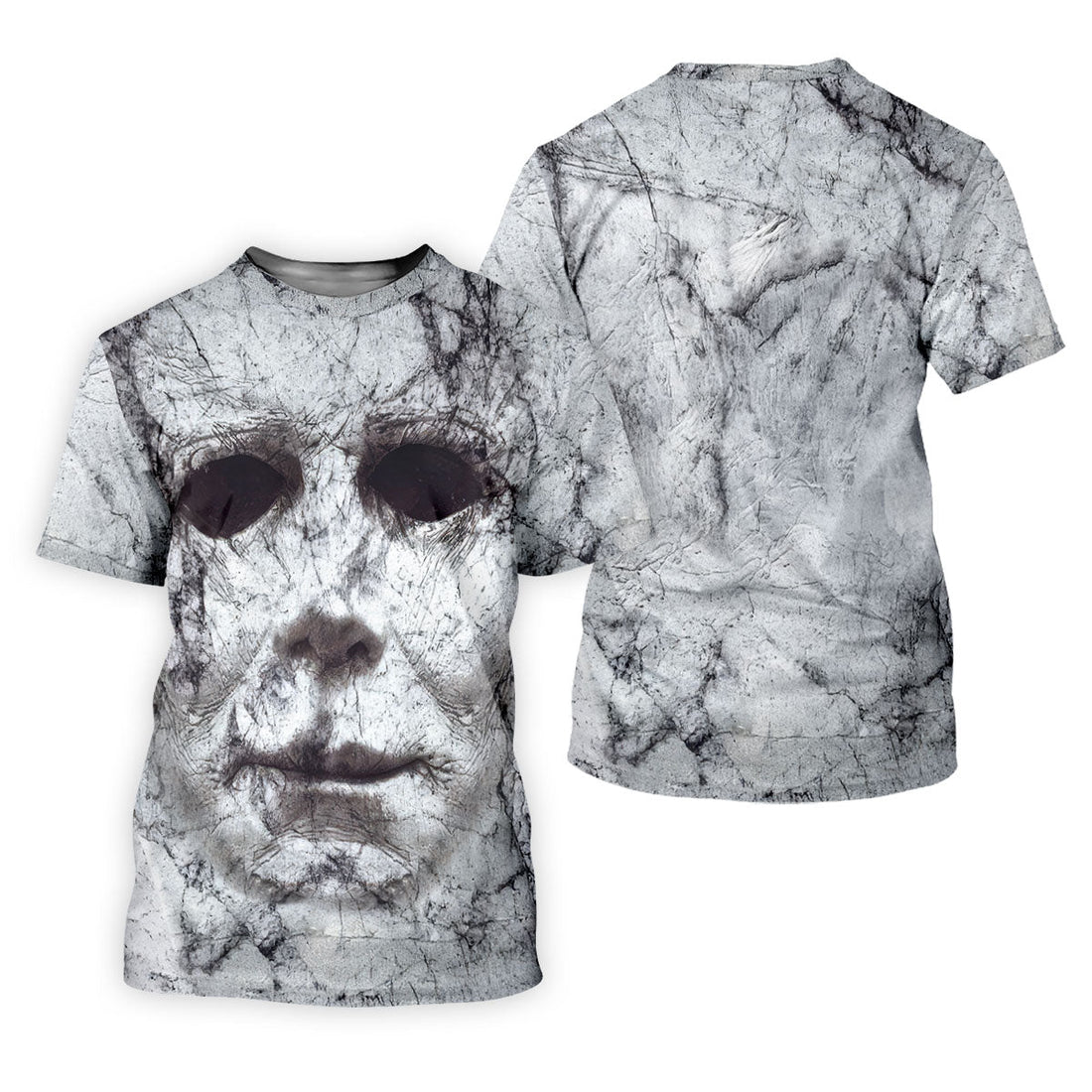 Halloween Michael Myers Horror Face Ladies Golf Polos, Horror Cosplay Women's Golf Tops, Halloween Golf Shirt