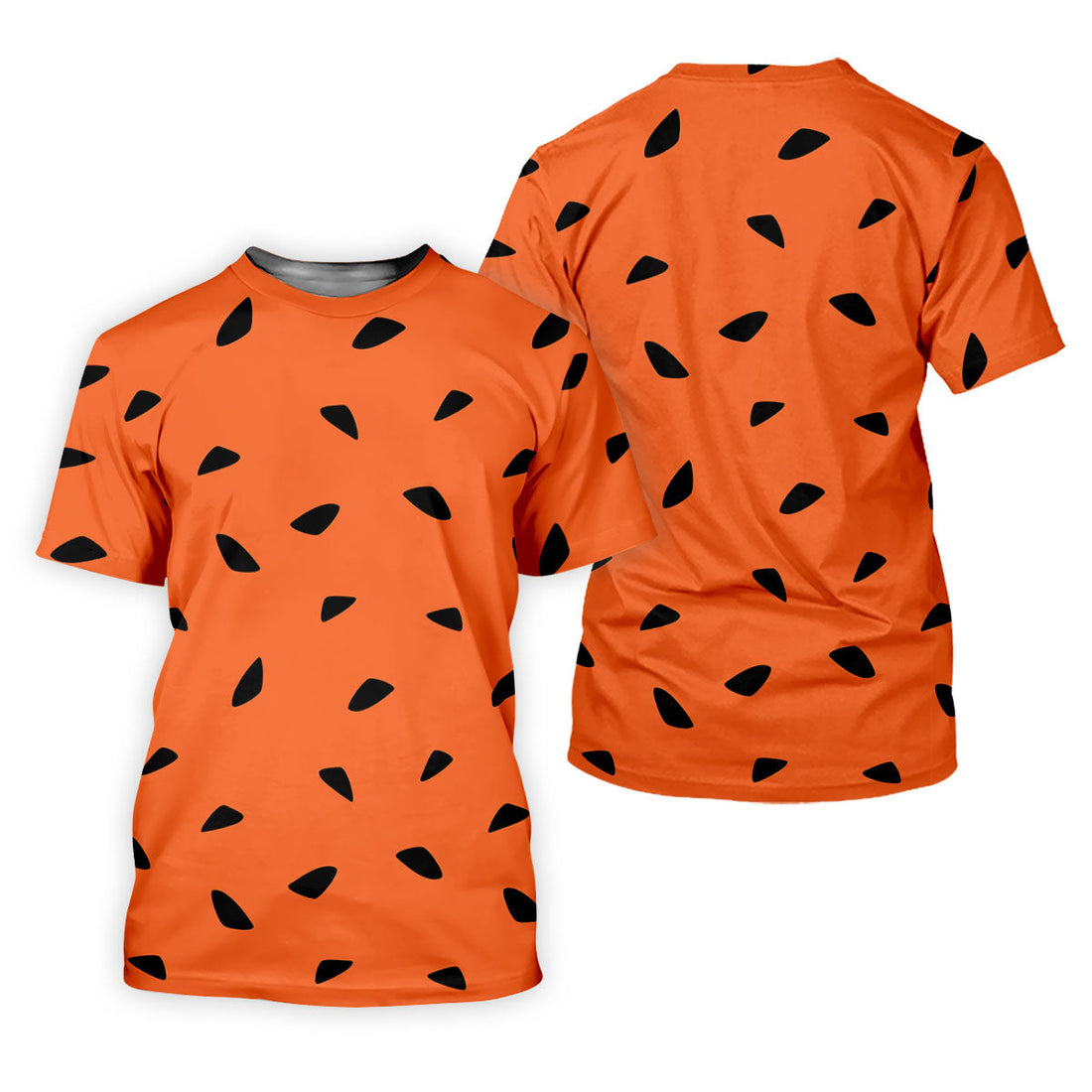 Watermelon Slice Polo Shirt, Orange Summer Design, Golf Shirts For Men