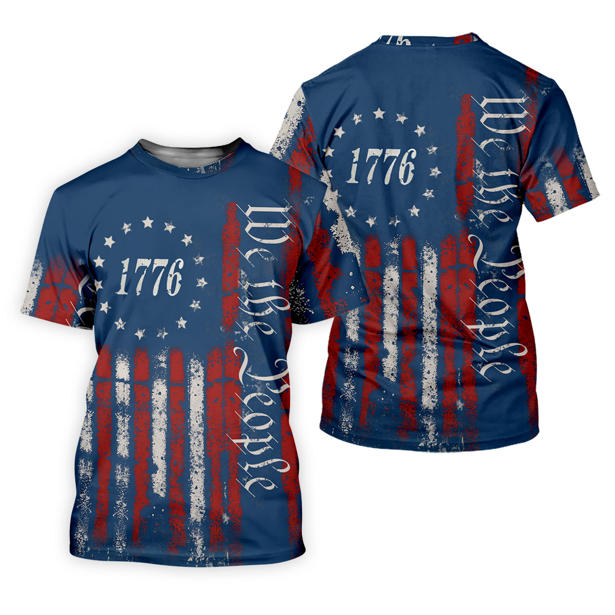 1776 We The People Red White Blue 250th Golf Shirt Patriotic Golf Shirt, Golf Shirts For Women