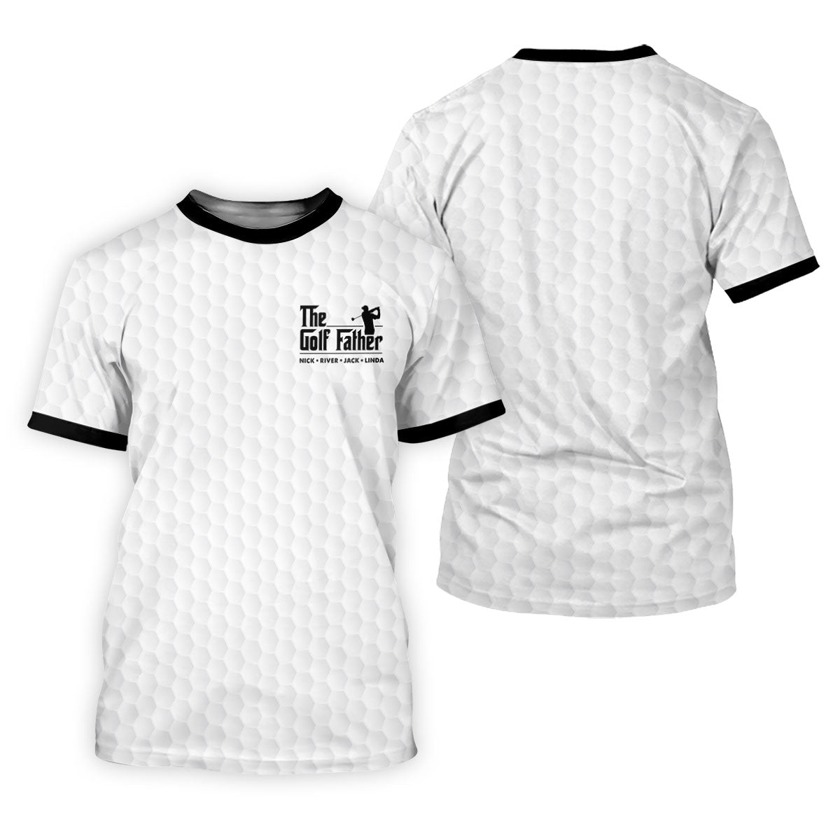 The Golf Father Custom Name Golf Tops For Men, Golf Shirt For Dad, Father's Day Presents Golf
