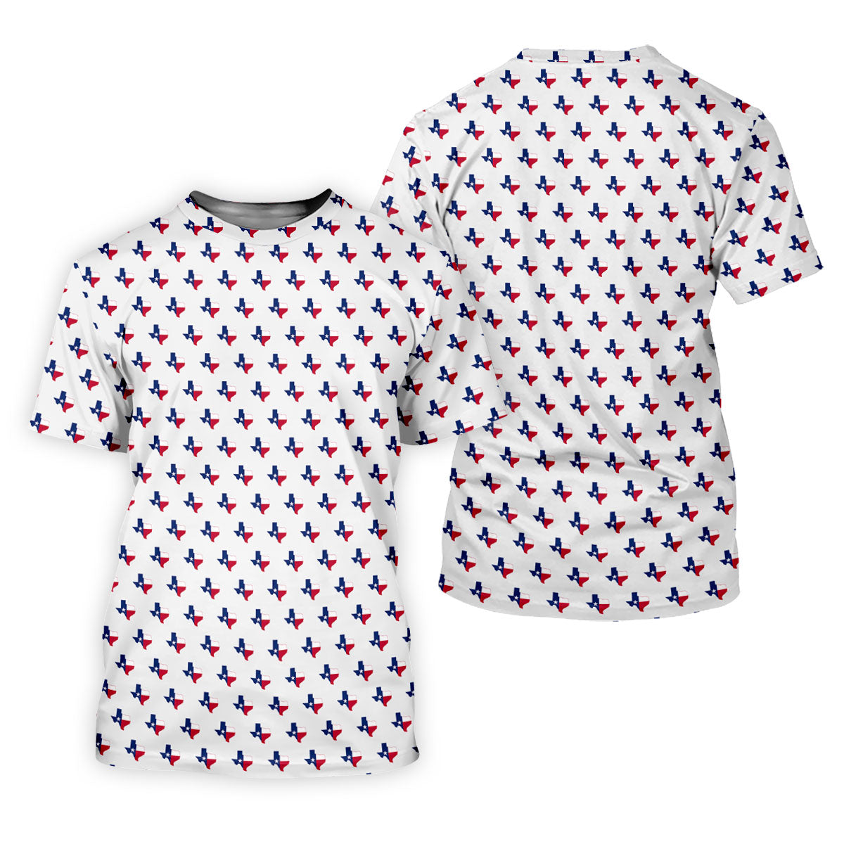 Texas Flag State Pattern Golf Polo Shirt, Women's Golf Tops, Ladies Golf Shirts