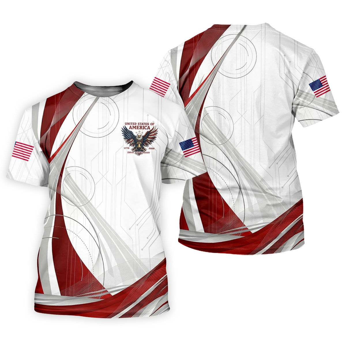 Vintage America 250 Eagle Golf Polo Shirt, Golf Shirts For Men, Mens Golf Polo