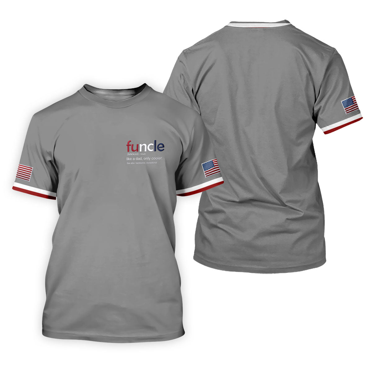 Funcle Like A Dad Only Cooler Father's Day Golf Shirt, Men's Funny Golf Shirts, Golf Gift For Dad