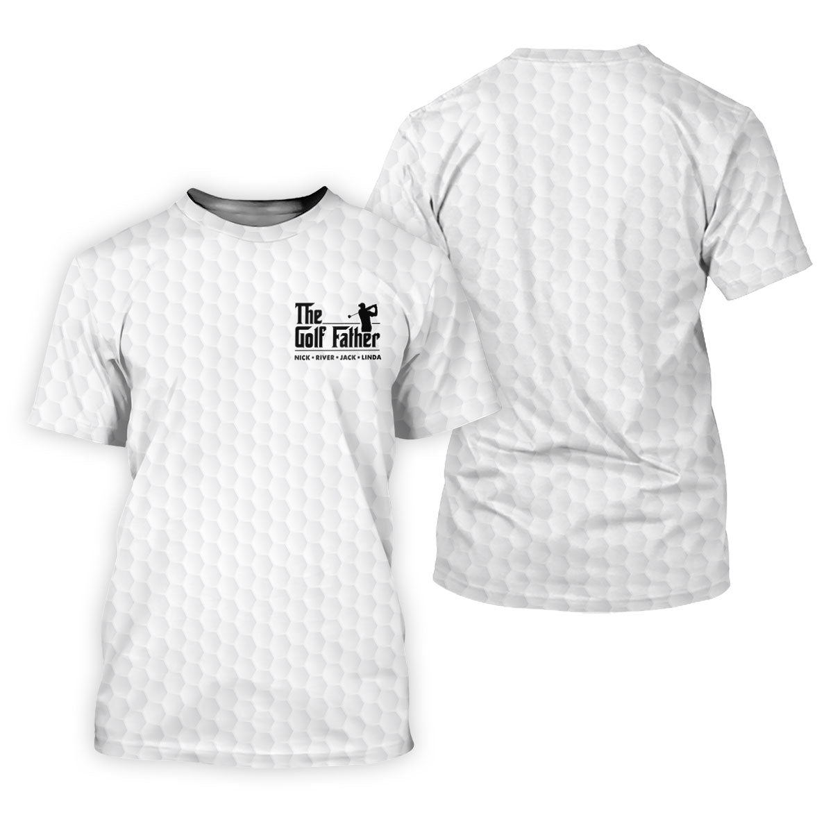 The Golf Father Custom Name Ladies Golf Tops, Golf Shirt For Women, Father's Day Presents Golf