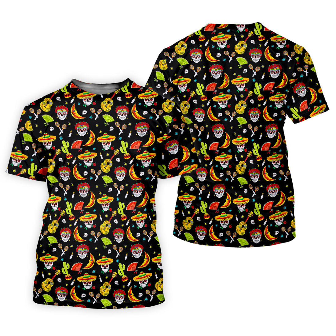 Day Of The Dead Mexican Symbols Cinco De Mayo Celebration Fiesta Themed Golf Shirt For Women