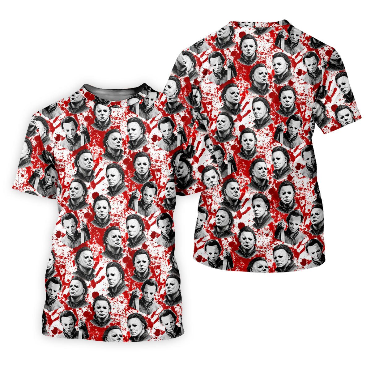 Halloween Masked Horror Character Polo Shirt, Mens Polo Shirts, Mens Golf Apparel