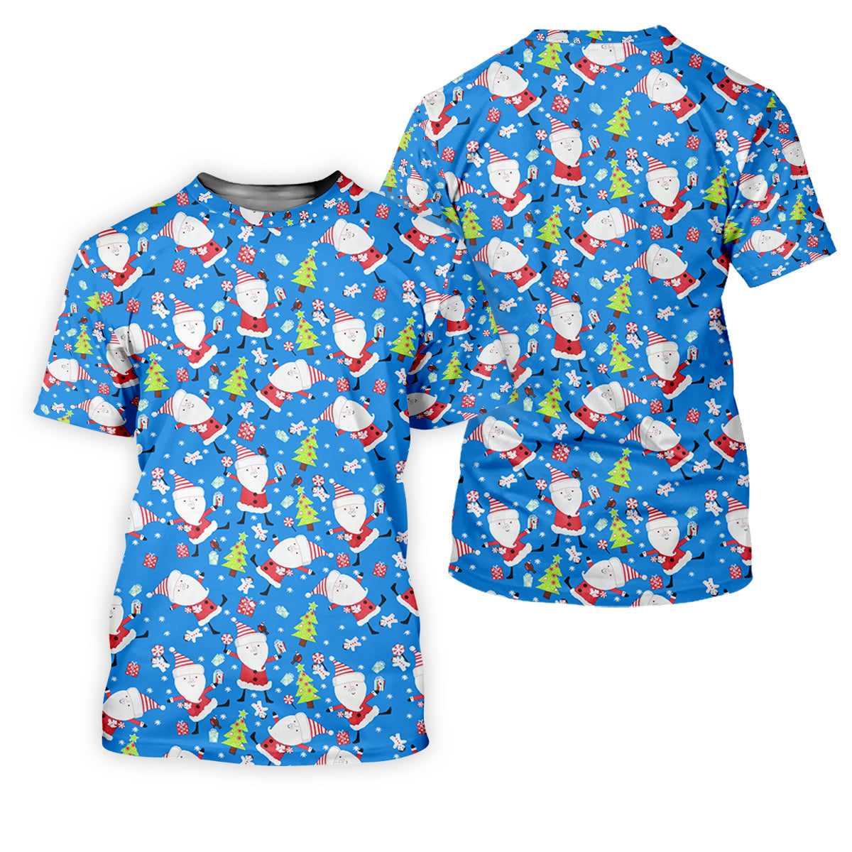 Funny Santa Claus Blue Golf Shirt, Christmas Golf Shirt, Fun Golf Shirts For Men, Golf Gift For Men