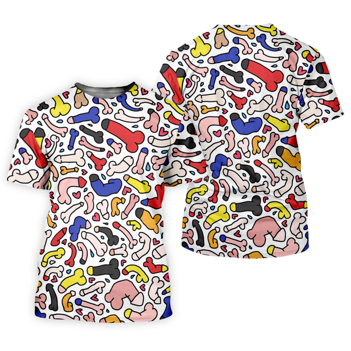 Funny Colorful Adult Doodle Pattern Polo Shirt, Womens Golf Polo, Golf Shirts For Women