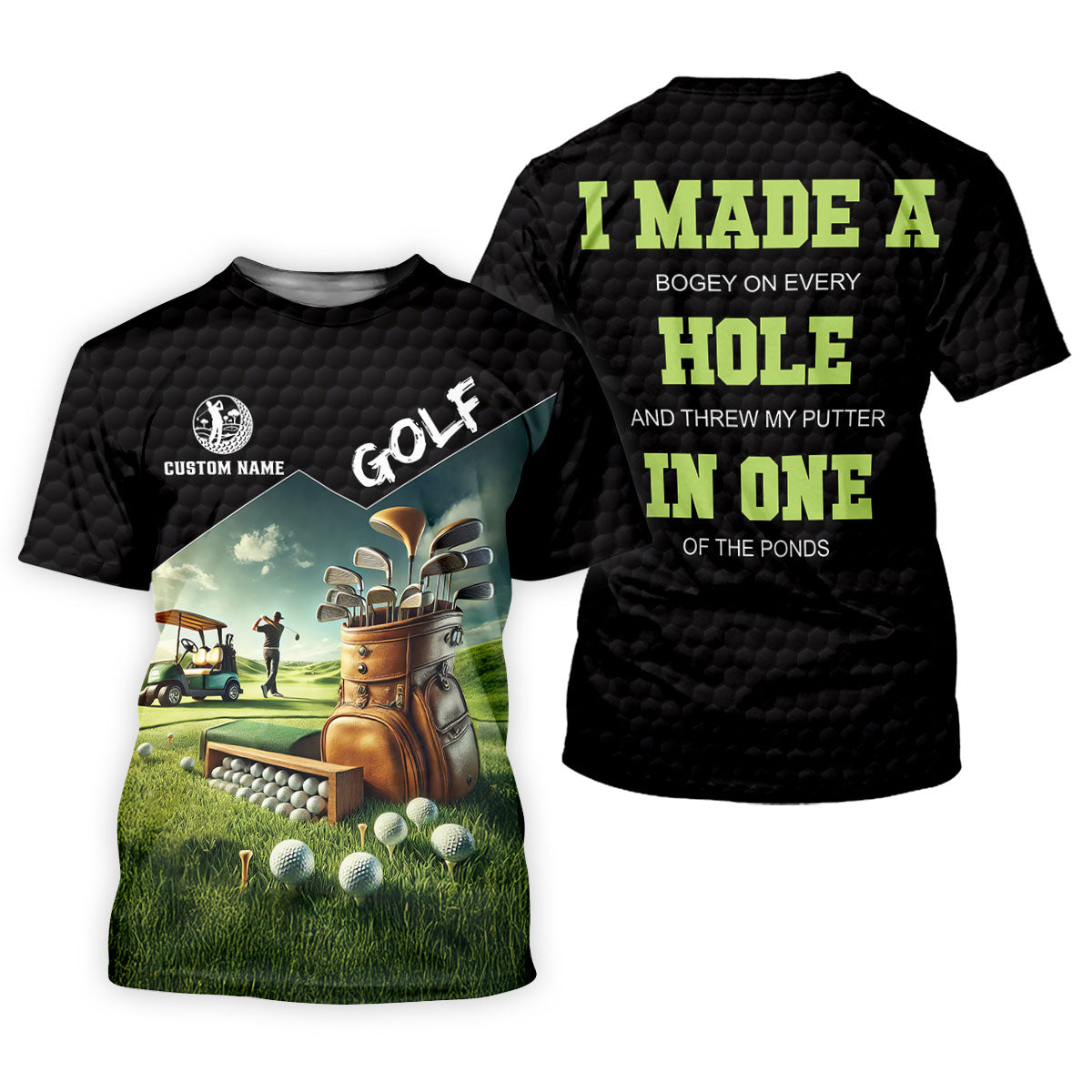 Custom Name Golf Course Club Bag Polo Shirt, Women’s Golf Polo, Golf Shirts For Women