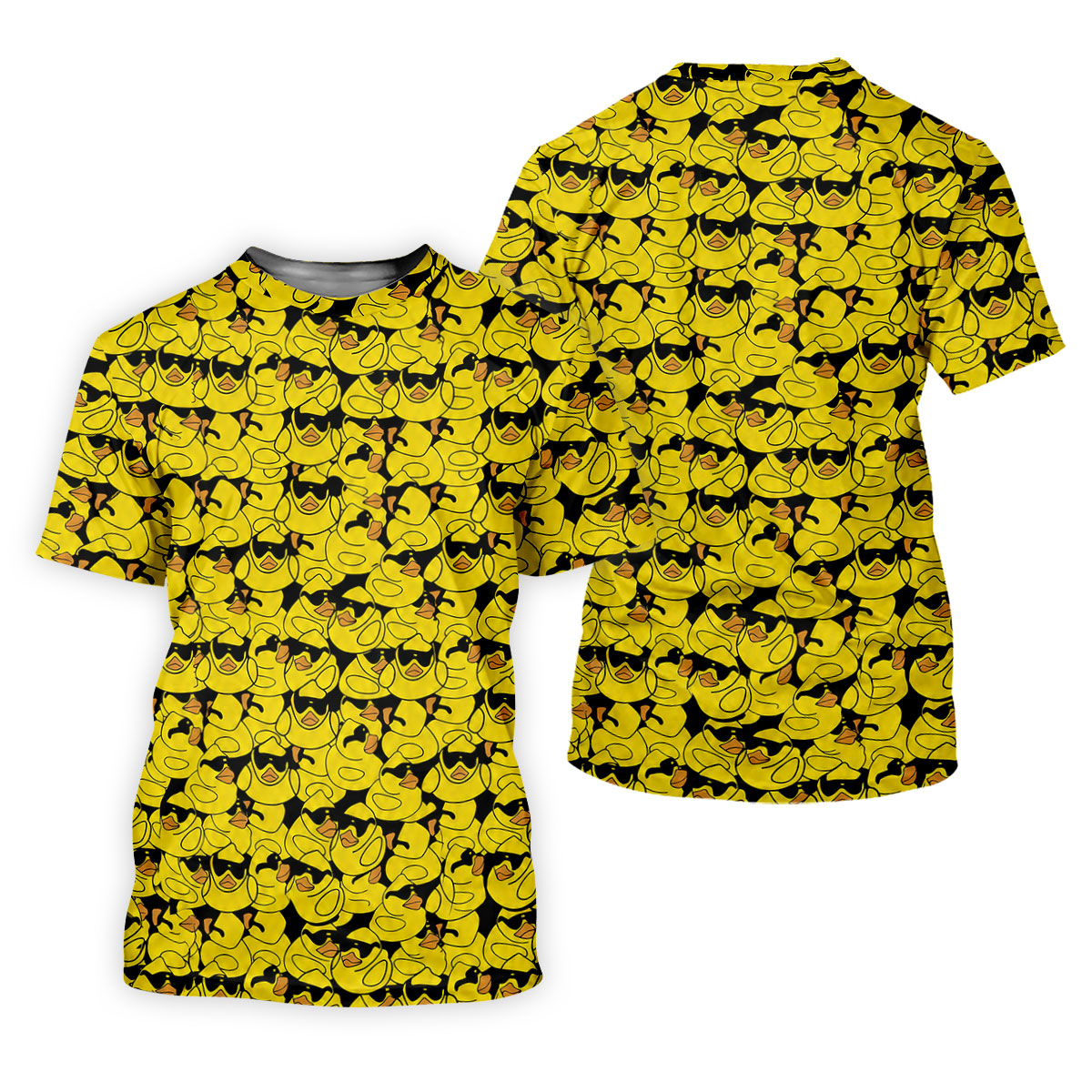 Yellow Sunglasses Rubber Duck Hawaiian Golf Shirt, Hawaiian Golf Shirt, Mens Golf Shirts, Golf Apparel For Men