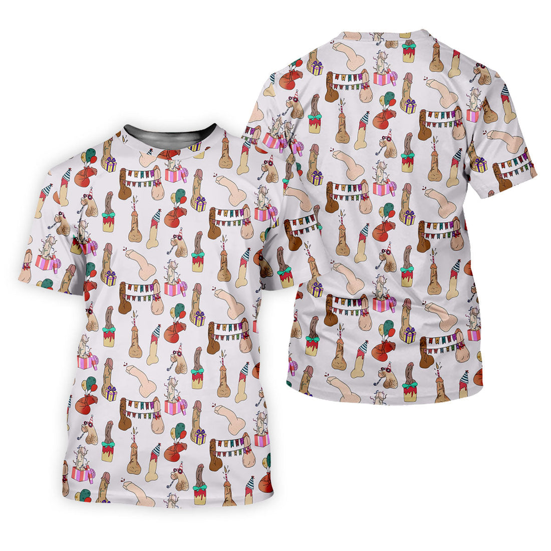 Light Pink Funny Birthday Dick Pattern Golf Polo Shirt, Golf Shirts For Women, Ladies Golf Top