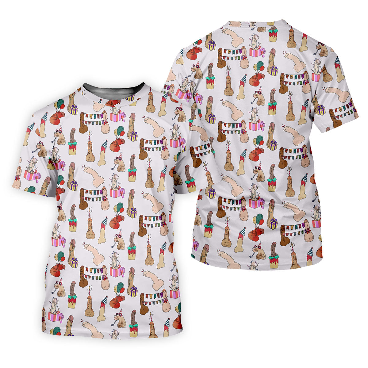 Light Pink Funny Birthday Dick Pattern Golf Polo Shirt, Golf Shirts For Women, Ladies Golf Top