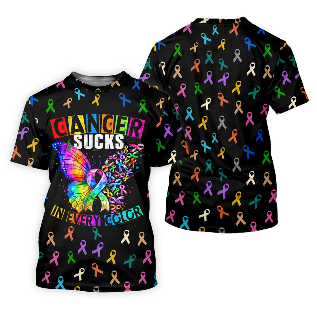 Cancer Sucks In Every Color Breast Cancer Polo Shirt, Women’s Golf Polo, Ladies Golf Top