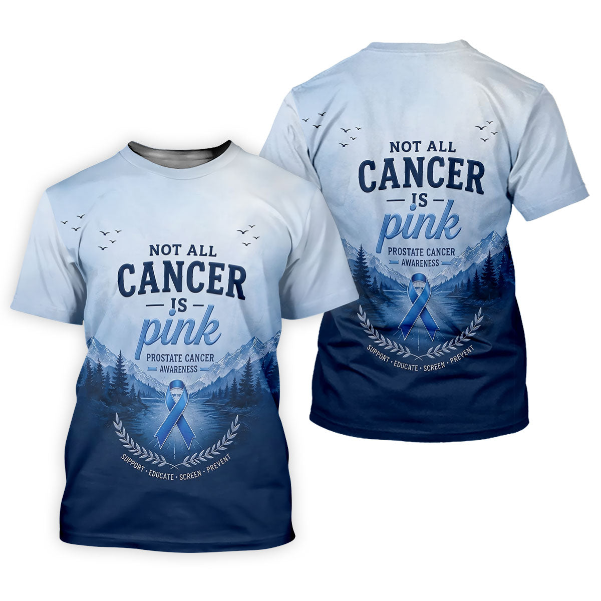 Not All Cancer Is Pink Prostate Cancer Polo Shirt, Mens Golf Polo, Printed Golf Shirts