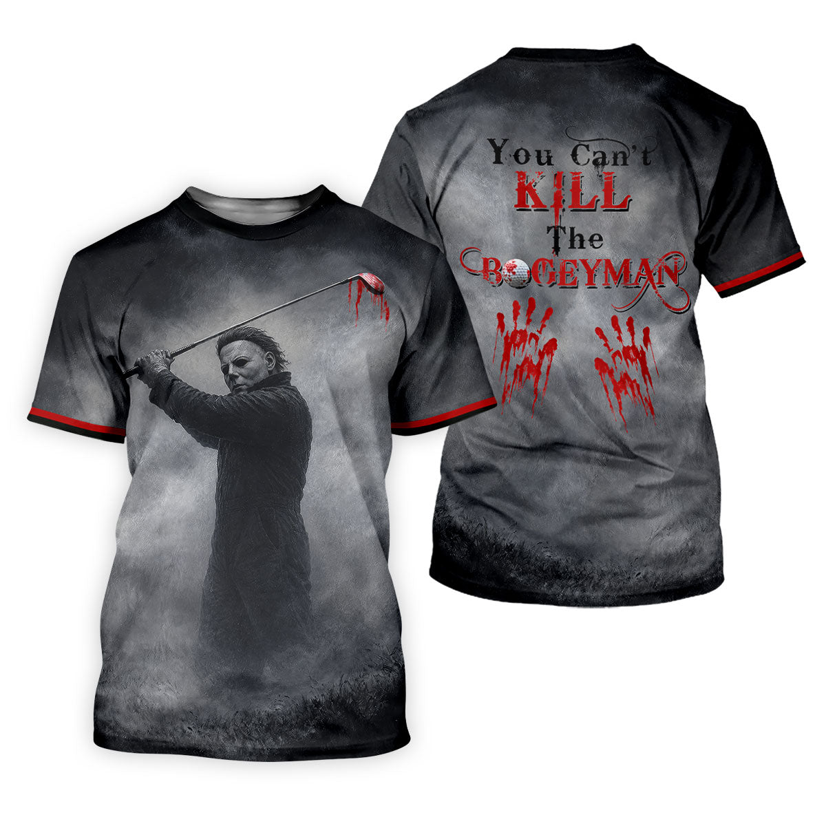 You Cant Kill The Bogeyman Horror Character Golf Polo Shirt, Mens Golf Shirts, Hawaiian Golf Shirt