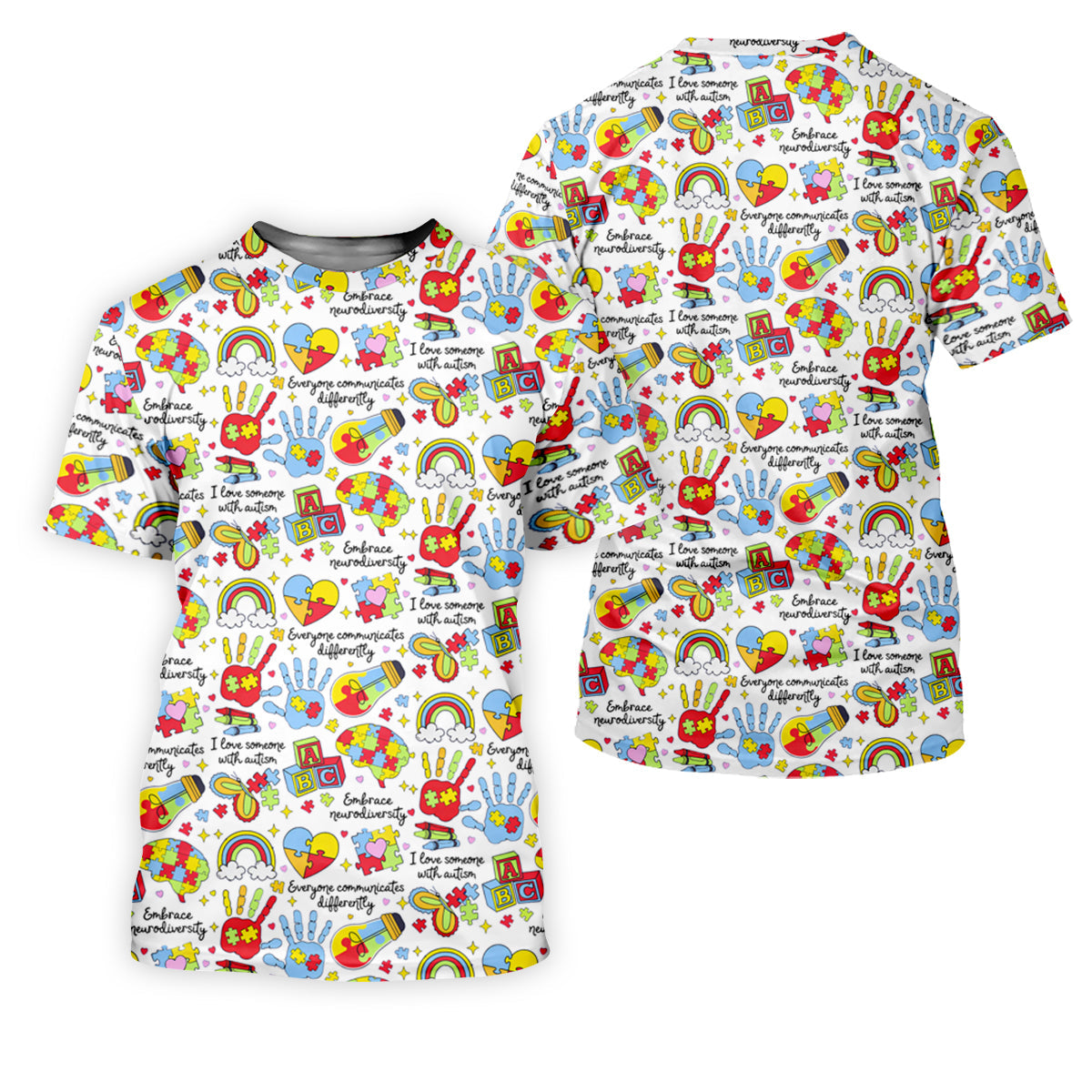 I Love Someone With Autism White Golf Shirt, Autism Awareness Color Polo Shirts For Men, Golf Shirts For Men