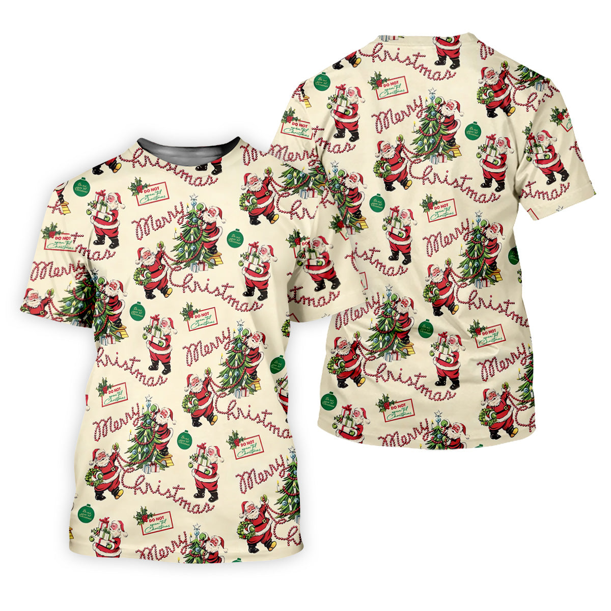 Merry Christmas Santa Mens Christmas Polo Shirt, Golf Tops For Men, Polo Shirts For Men, Christmas Golf Shirt