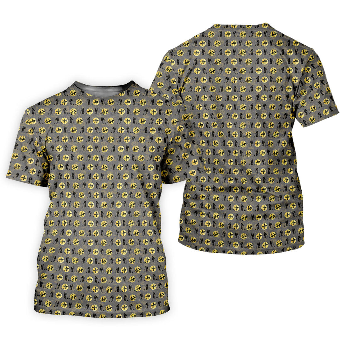 Halloween Horror Character Golf Pattern Polo Shirt, Ladies Golf Shirt, Golf Tops For Women