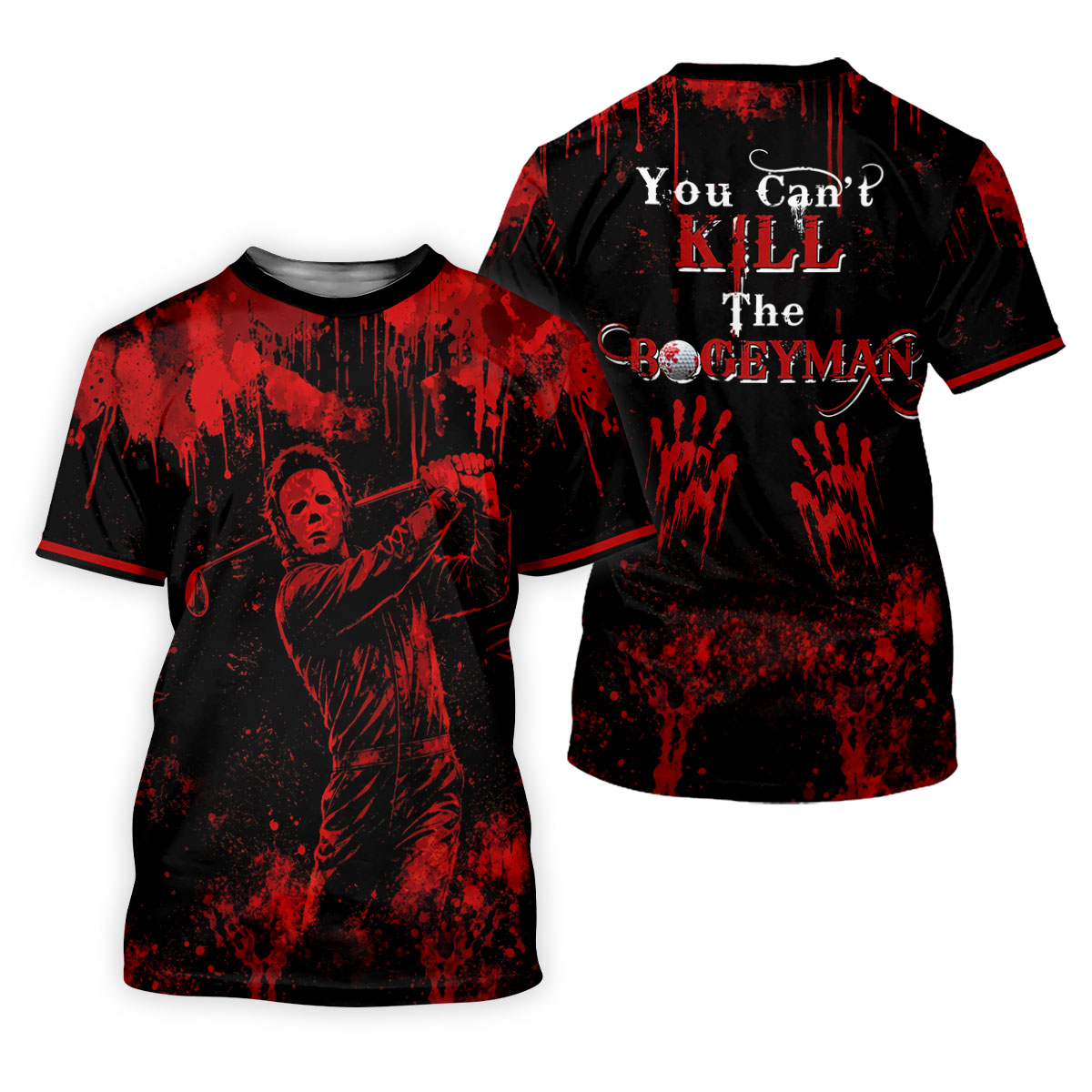 You Cant Kill The Bogeyman Horror Character Polo Shirt, Halloween Shirt, Women's Golf Polo