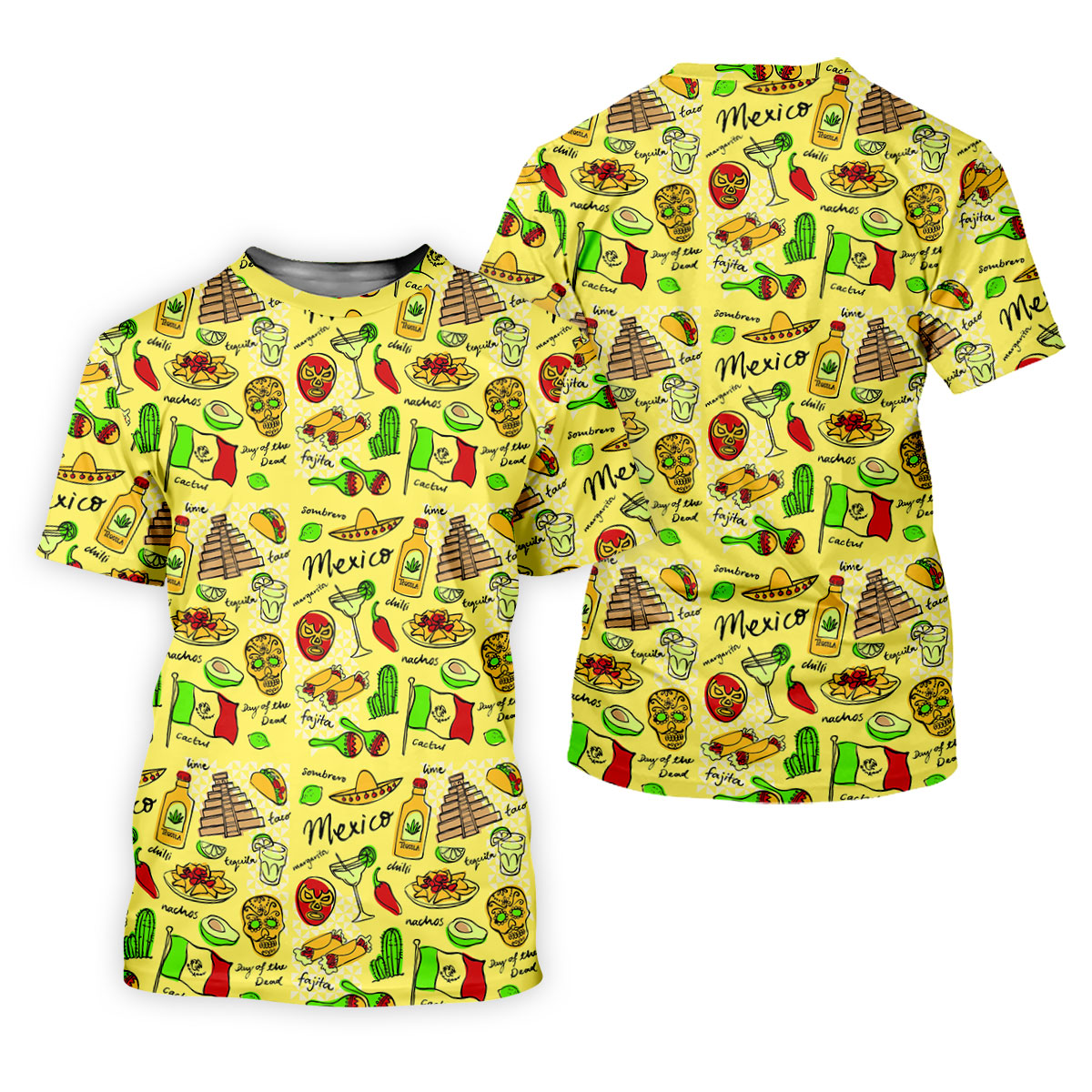 Mexican Cultural Symbols Day Of The Dead Ladies Golf Tops, Cinco De Mayo Celebration Golf Shirt For Women