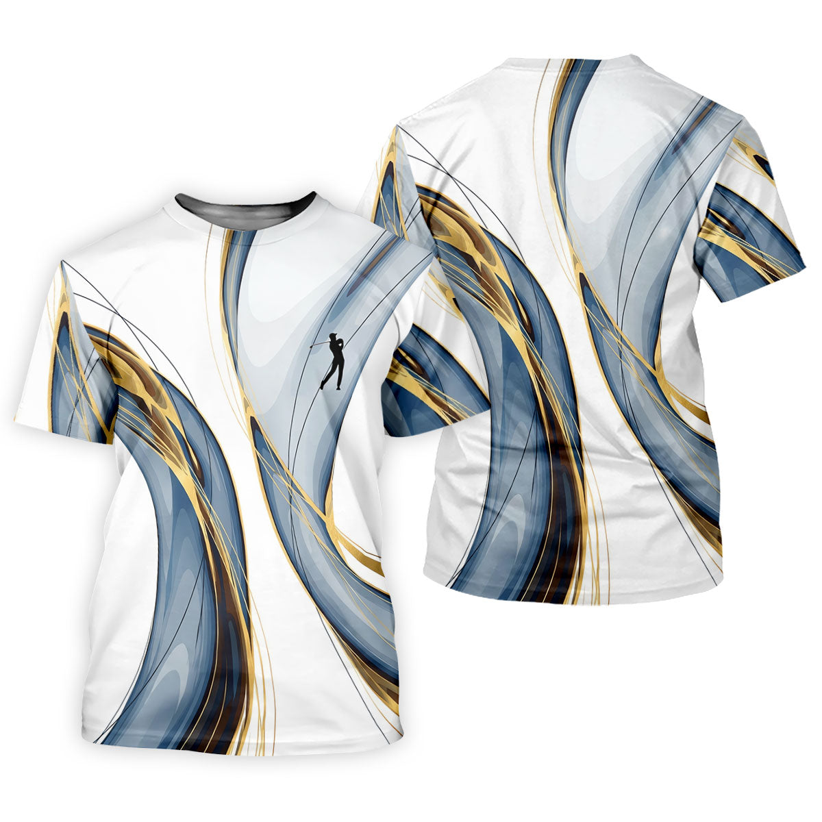 Abstract Line Art Retro Golf Shirt, Ladies Golf Tops, Golf Shirt For Women, Ladies Golf Polos