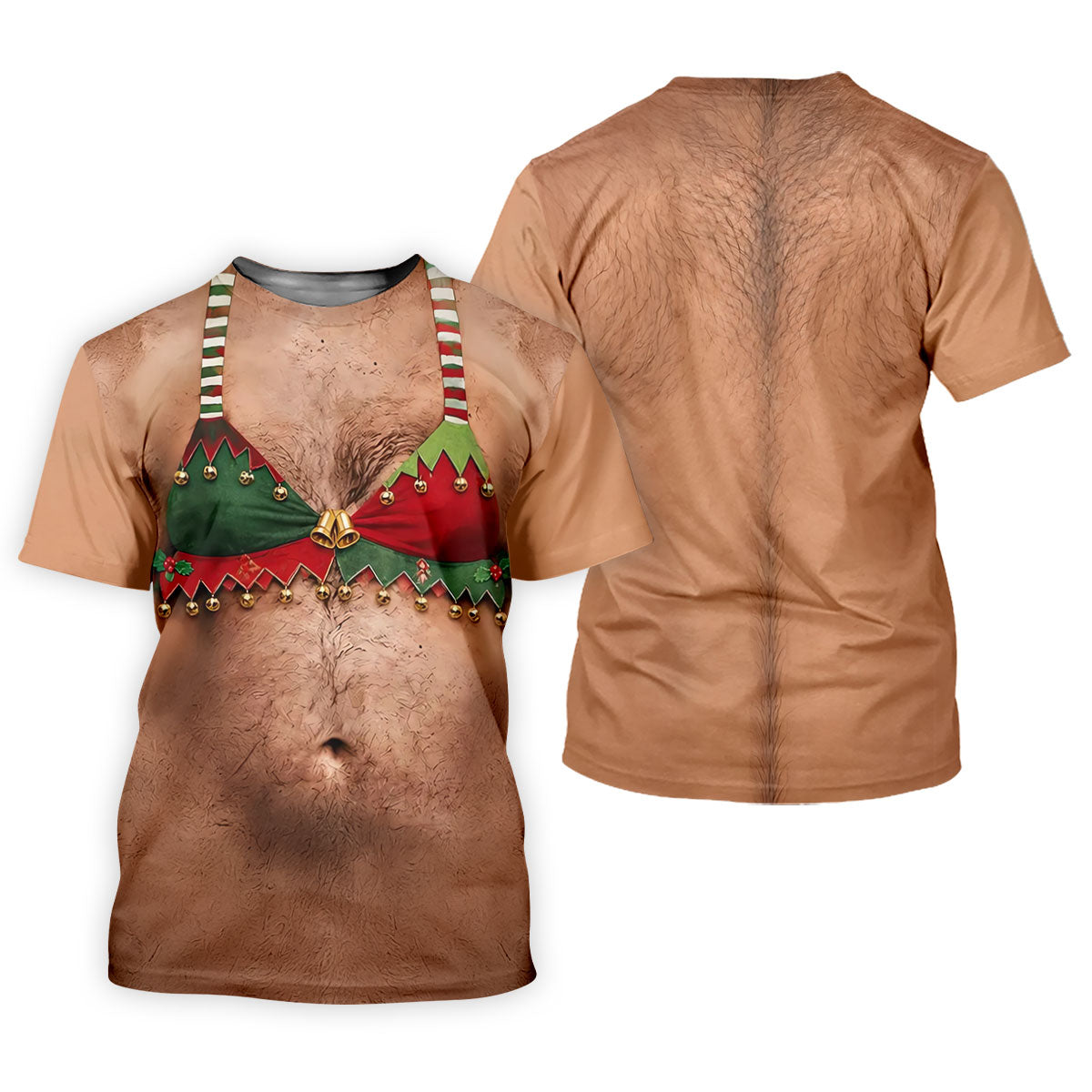 Funny Elf Bra Bells Christmas Golf Shirt, Women’s Golf Polo, Golf Tops For Women