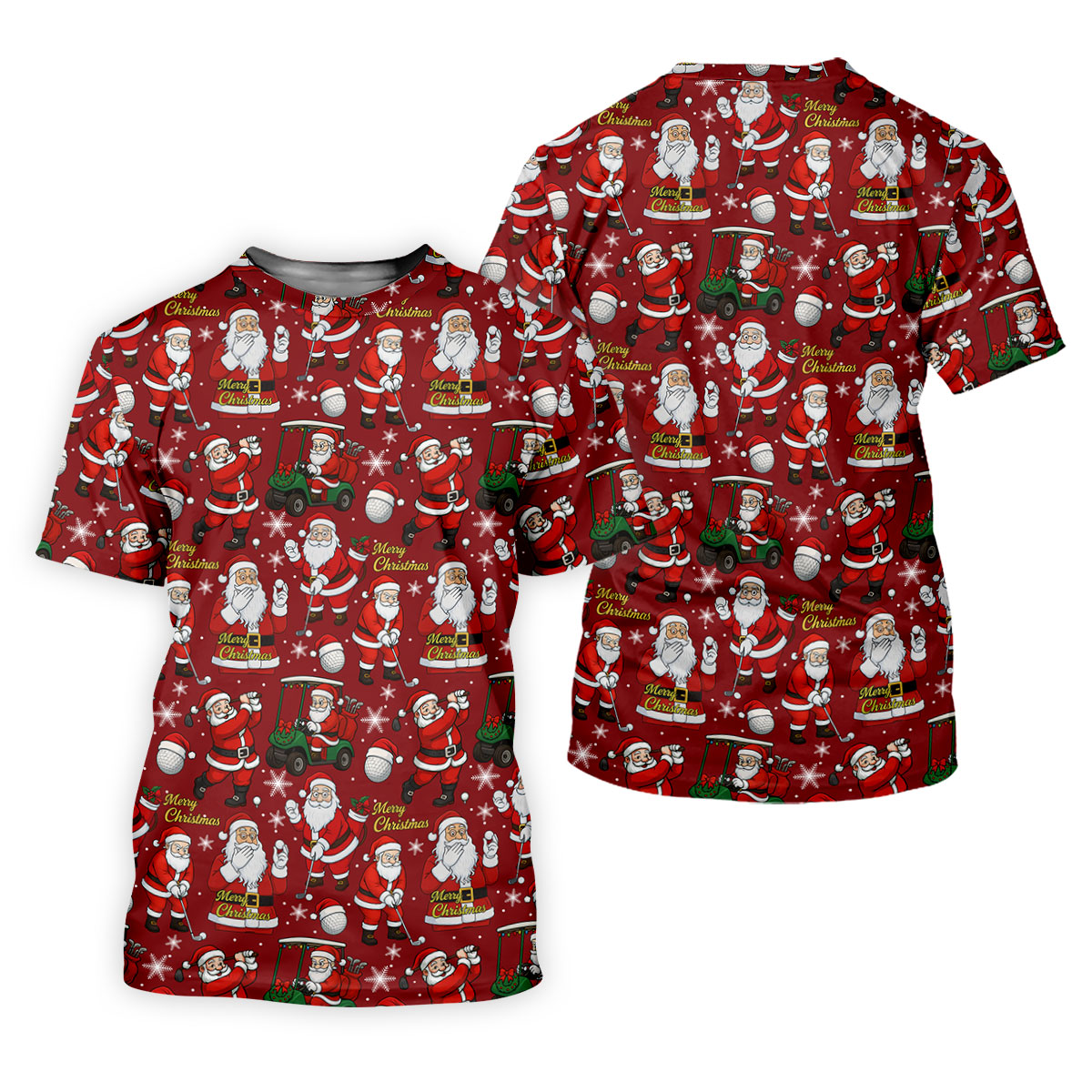 Funny Christmas Golf Polo Shirts, Christmas Golf Shirt, Women's Golf Tops, Ladies Golf Shirts