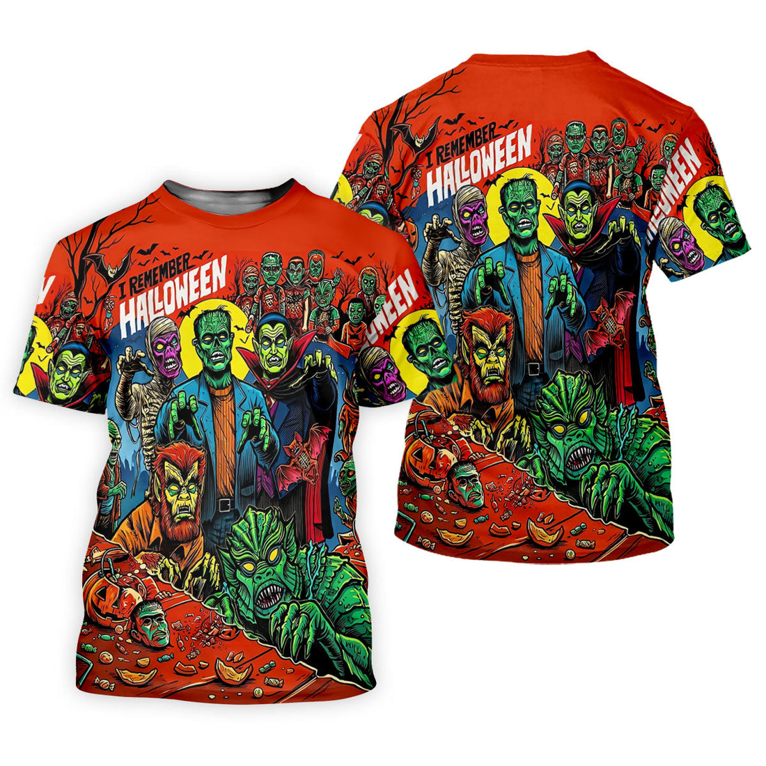 I Remember Halloween Classic Monster Golf Polo Shirt, Women's Golf Polo, Ladies Golf Shirts