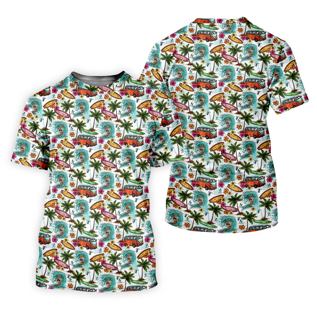 Tropical Trip Big Wave Riders Hawaiian Golf Shirt, Golf Shirt For Women, Golfing Apparel