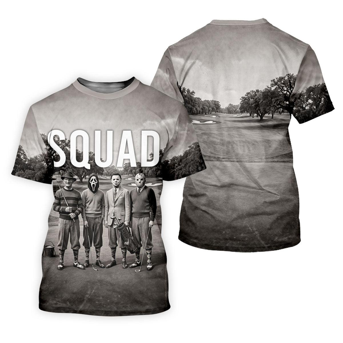 Horror Golfer Squad Halloween Golf Polo Shirt, Women’s Golf Polo, Ladies Golf Shirts