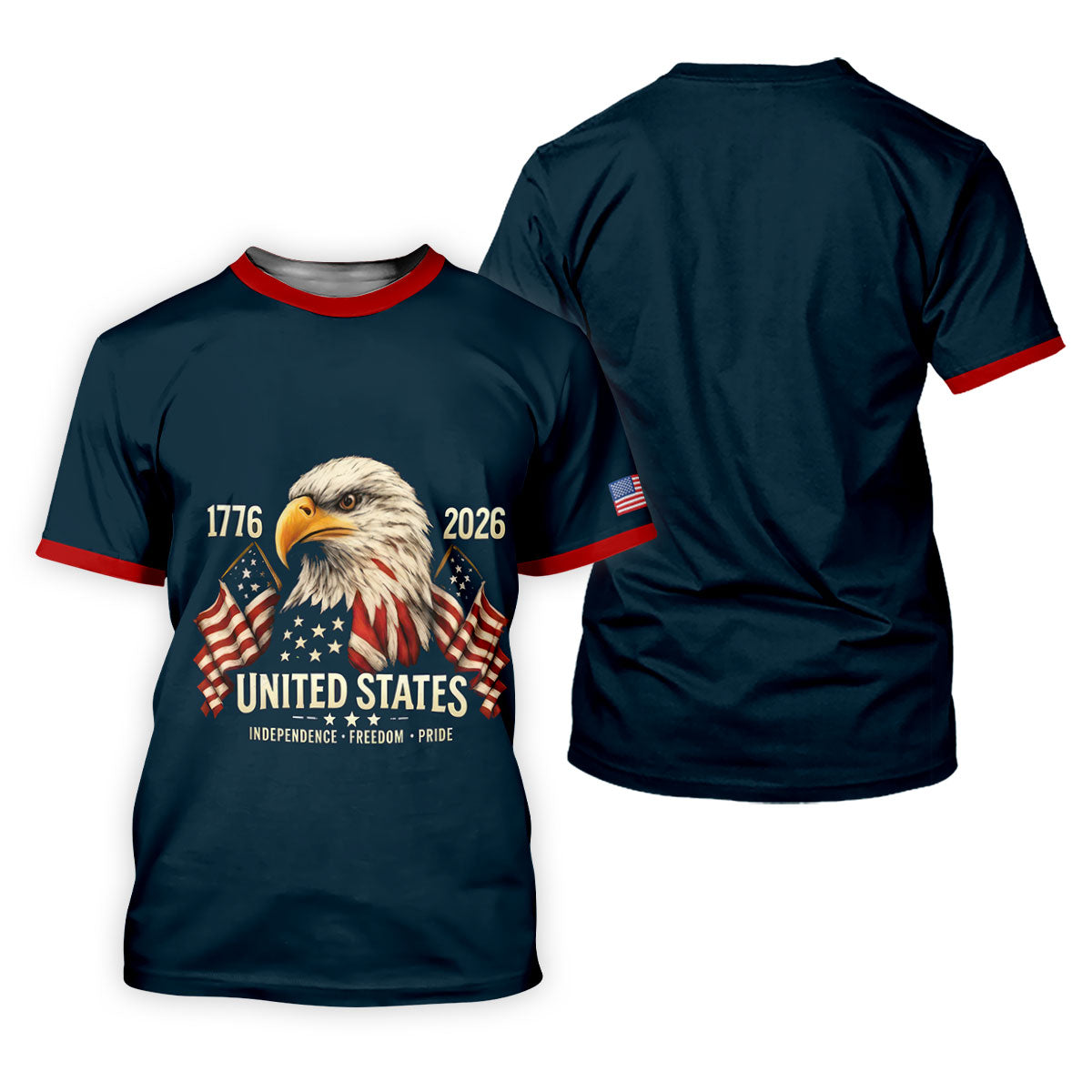 America 250 Men's USA 1776-2026 4th Of July Golf Shirt, Patriotic Golf Shirt, Golf Shirts For Men