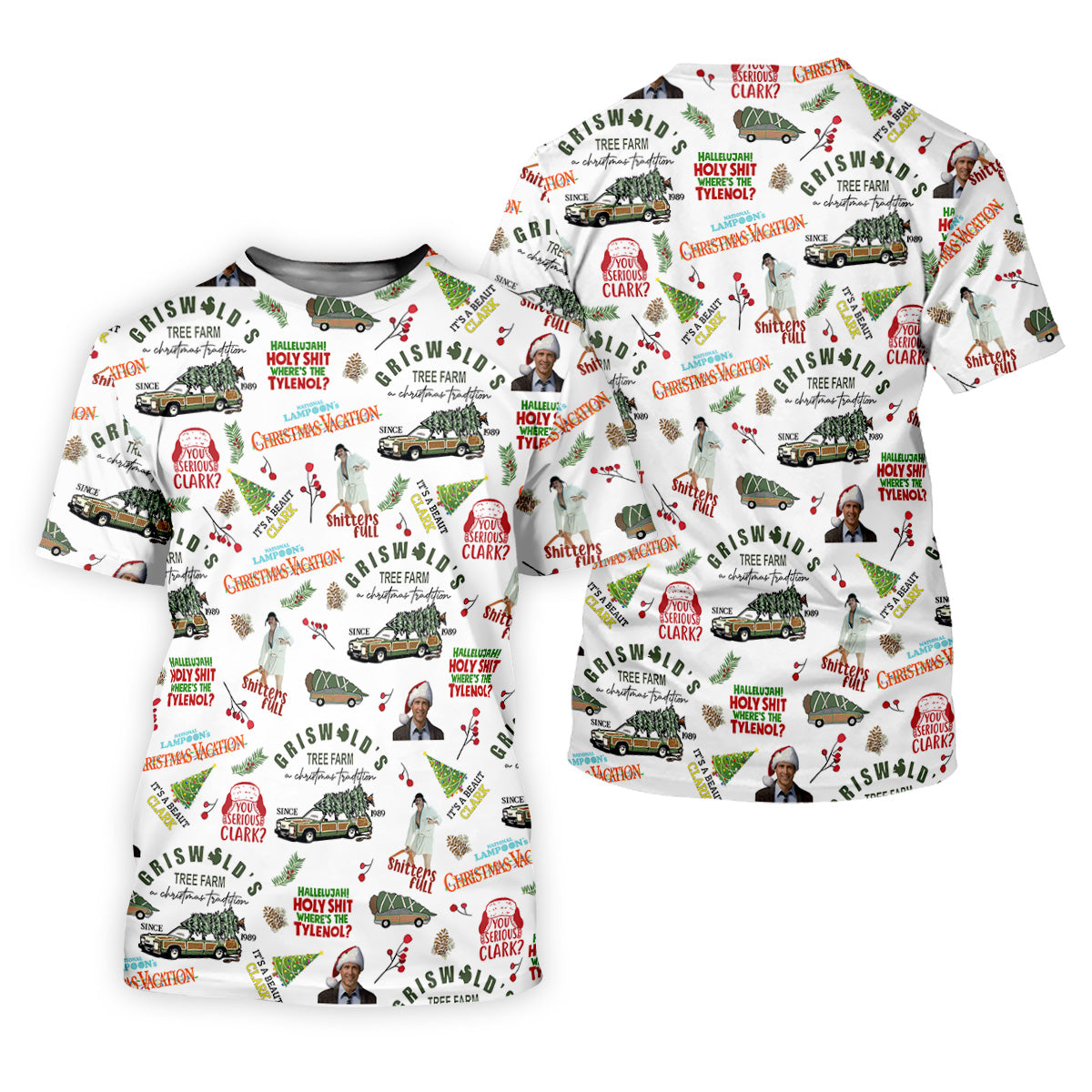 Tree Farm Christmas Golf Shirt, White Polo Women, Fun Women's Golf Shirts, Ladies Golf Polos