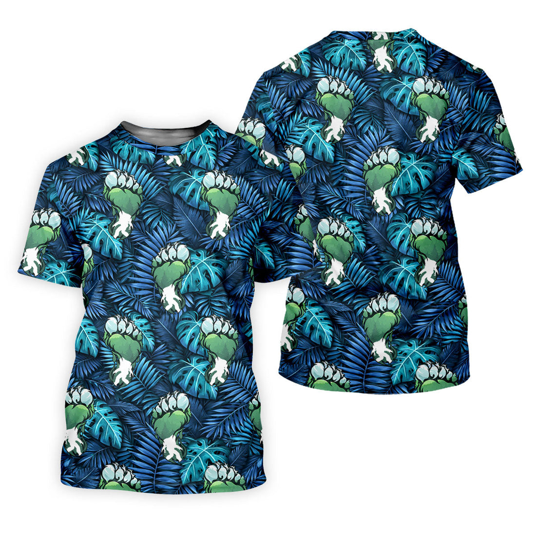 Funny Zombie Hulk Hand Tropical Golf Polo Shirt, Golf Shirts For Women, Women's Golf Apparel