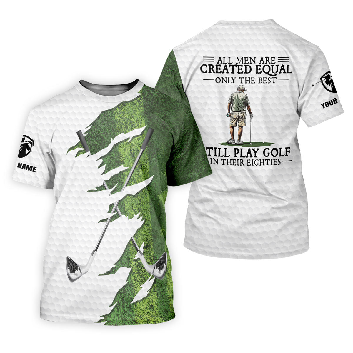 Personalized Ripped Fairway Golf Shirt, Men's Golf Shirt, Golf Polo Shirts For Men