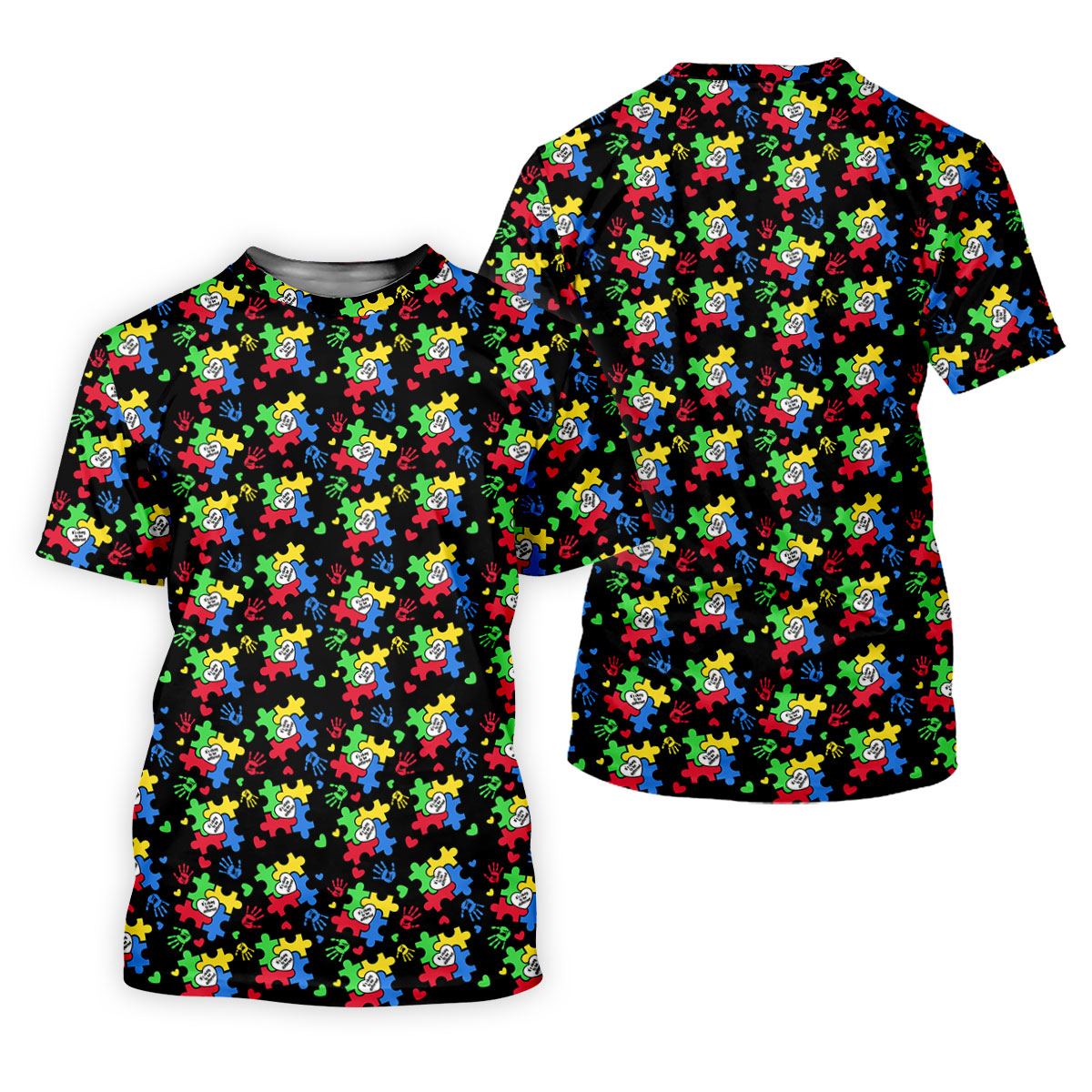 It's Okay To Be Different Autism Puzzle Golf Tops For Men, Autism Awareness Colors Golf Shirts For Men