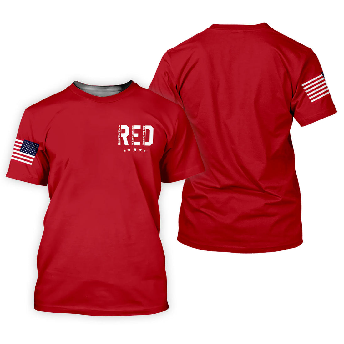 RED Friday Military Support 250 Anniversary Red Patriotic Golf Shirt, Golf Shirts For Men