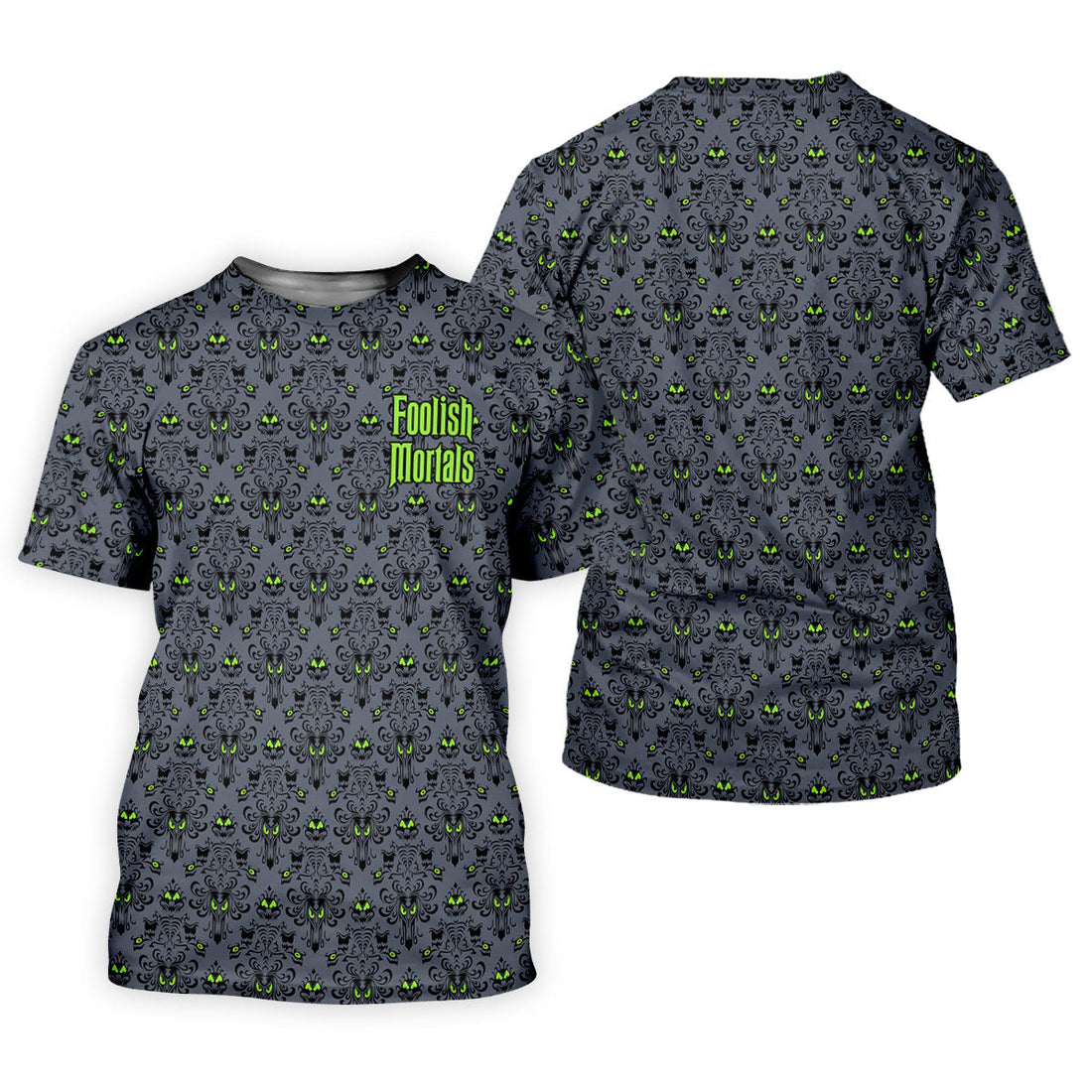 Foolish Mortals Haunted Halloween Polo Shirt, Printed Golf Shirt, Women’s Golf Apparel