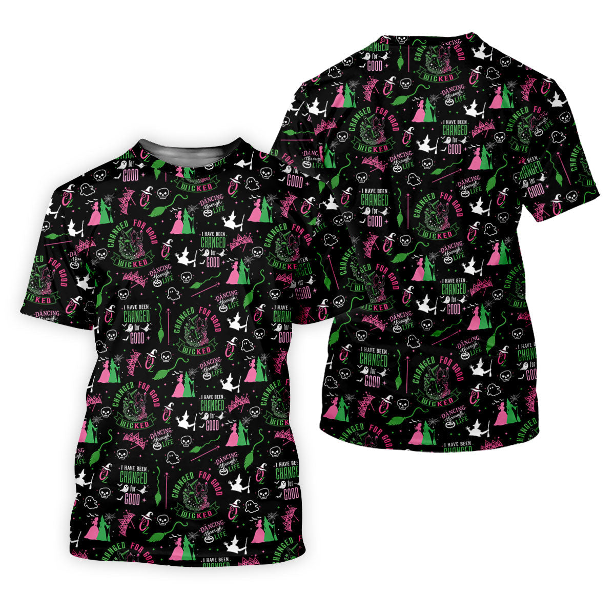 Changed For Good Wicked Witch Halloween Golf Shirt, Horror Character, Golf Shirts For Women