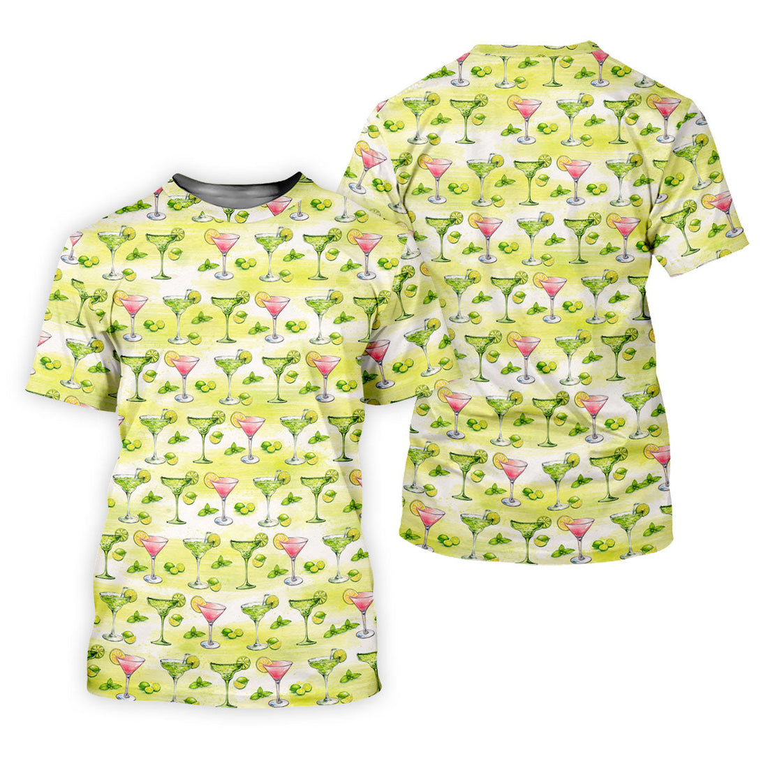 Vintage Margarita Cocktail Lime Pattern Golf Shirt, Women’s Golf Polo, Golf Tops For Women
