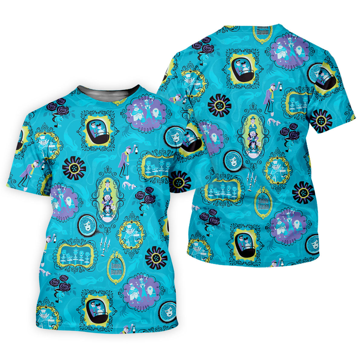 Blue Ghost Portrait Gallery Halloween Polo Shirt, Mens Golf Polo, Polo Shirts For Men