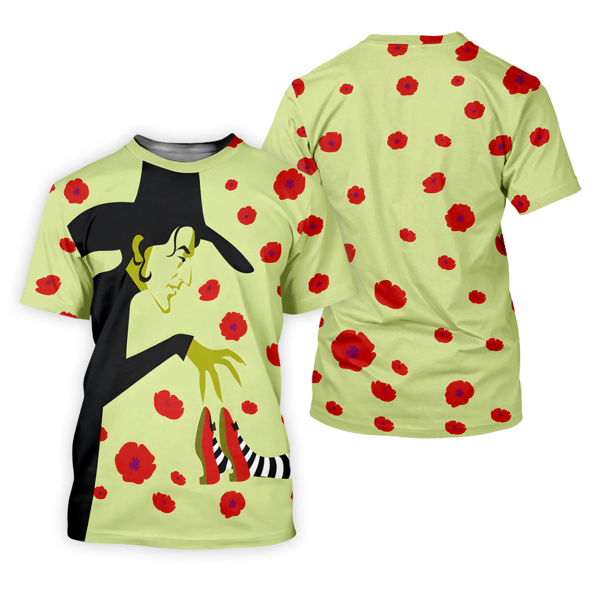 Green Horror Character Golf Polo Shirt, Halloween Golf Shirt, Mens Halloween Shirt