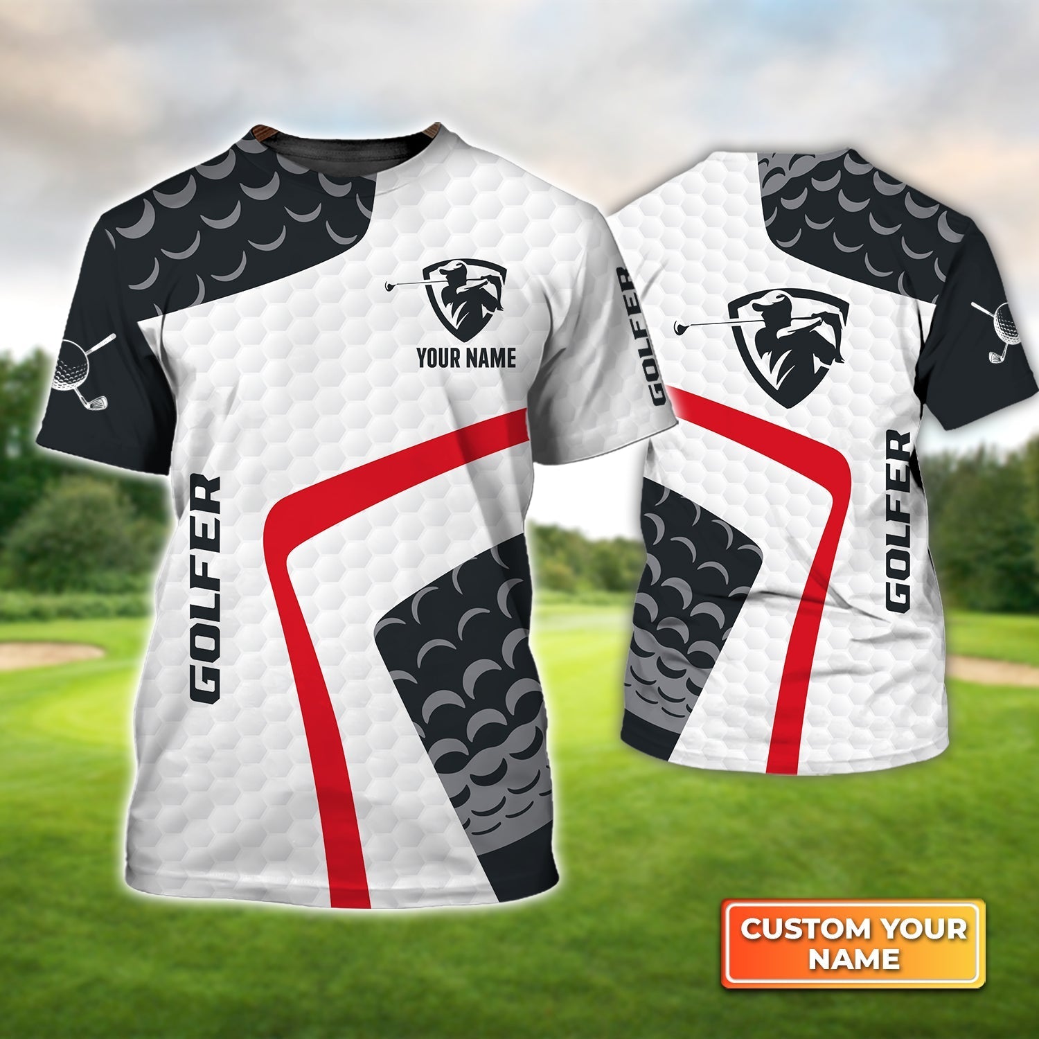 Golf Club - Personalized Name 3D Tshirt Gift For Golfer