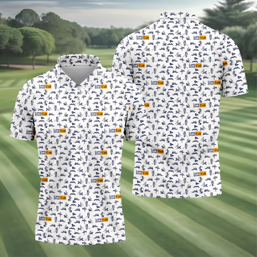 Funny Long Drive Club Adult Golf Polo Shirt, Men's Golf Shirt, Mens Golf Apparel