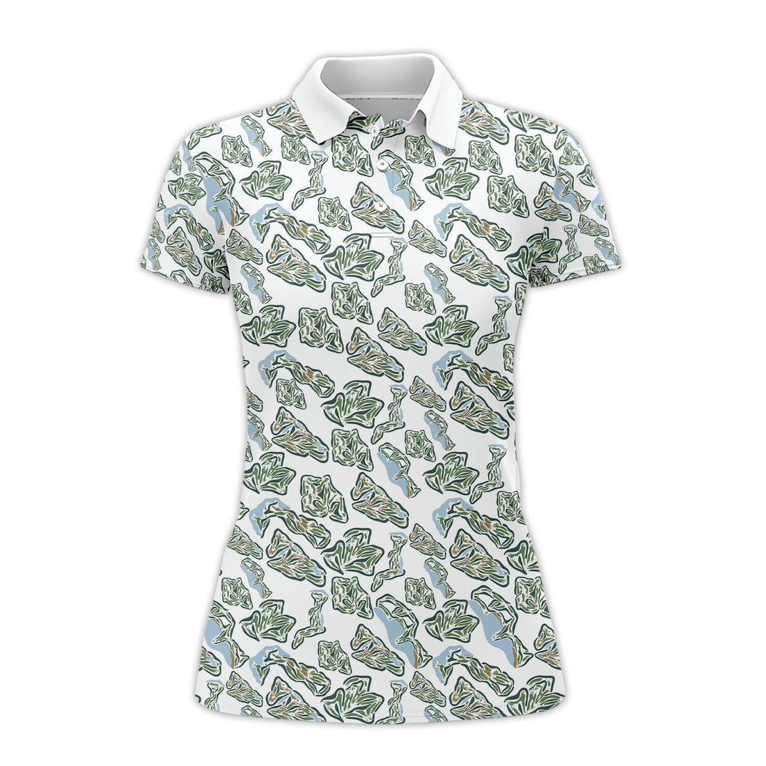 Men’s Camo Golf Shirt, Camo Golf Polos, Golf Gift For Golfers, Pattern Crazy Golf Shirts