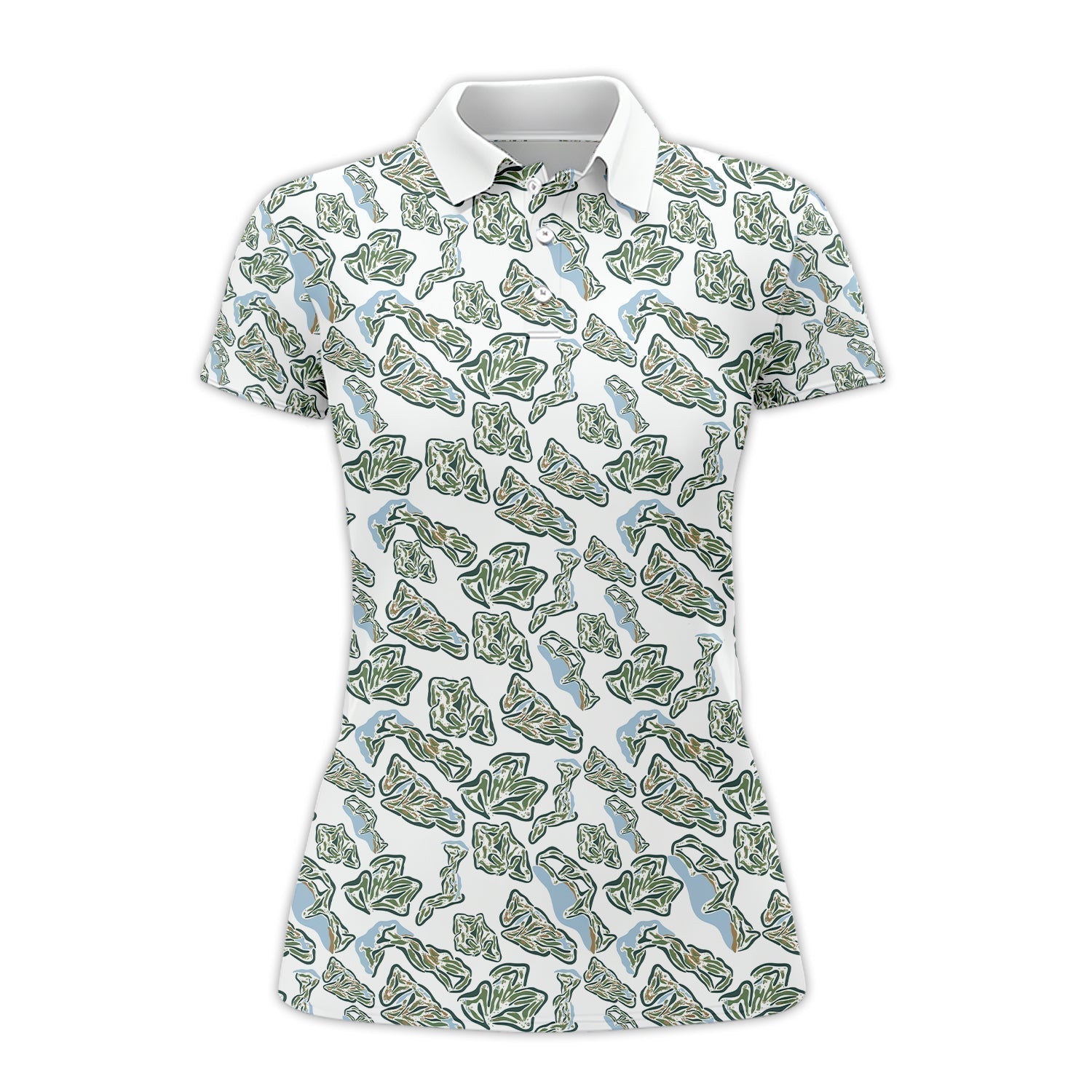 Men’s Camo Golf Shirt, Camo Golf Polos, Golf Gift For Golfers, Pattern Crazy Golf Shirts