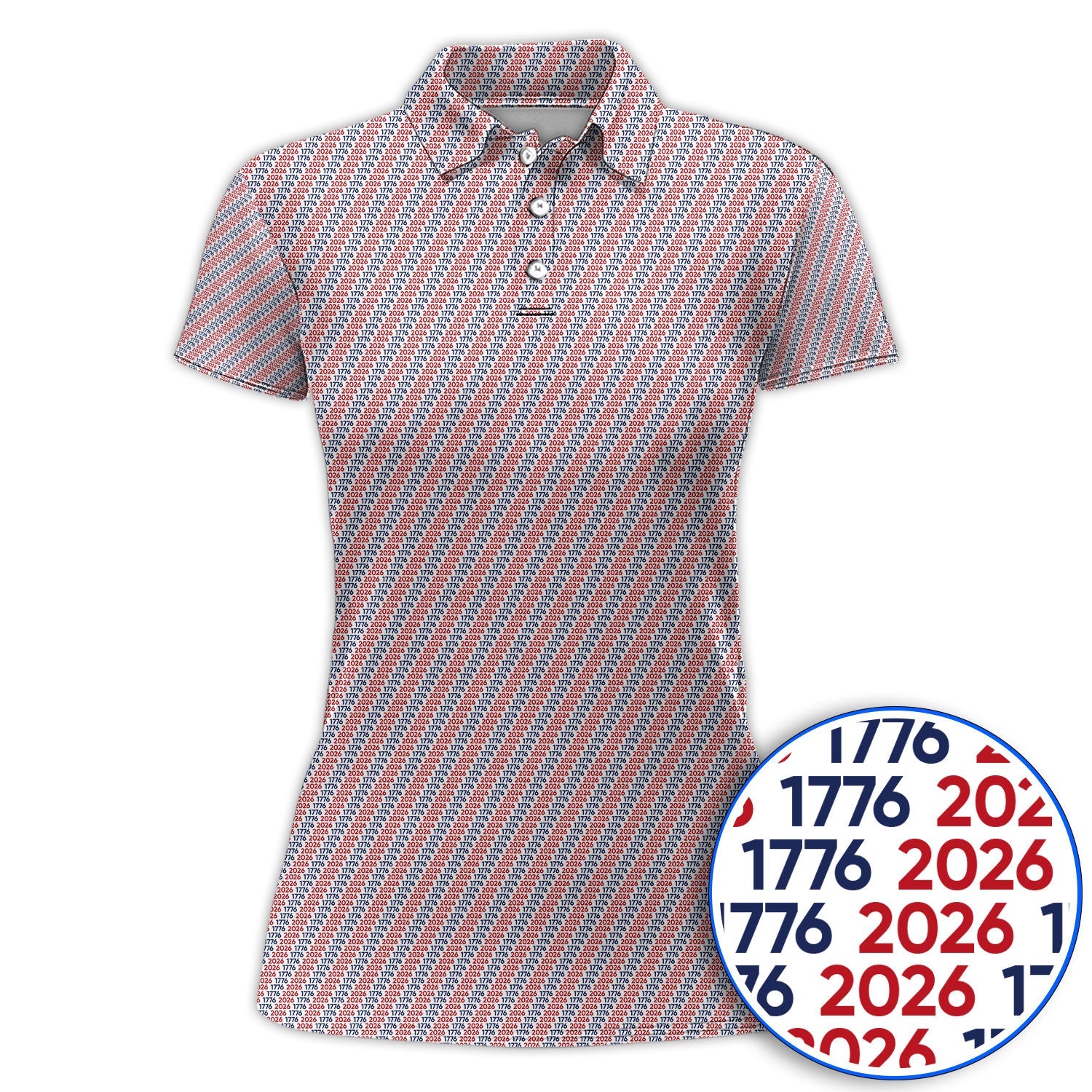 1776-2026 America 250 Anniversary Golf Polos, Patriotic USA Pattern Golf Shirt, Crazy Golf Shirts For Golfer