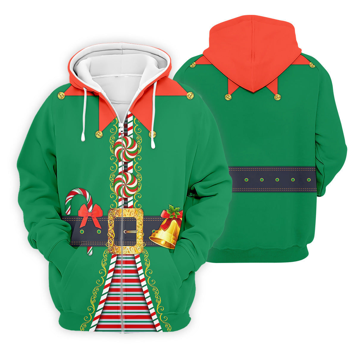 Funny Christmas Elf Golf Tops For Men, Christmas Golf Shirt, Polo Shirts For Men, Christmas Golf Shirt
